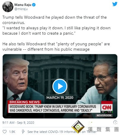 最新爆料!特朗普承認淡化新冠威脅、中印局勢連傳重磅消息 金融市場"畫風突變"