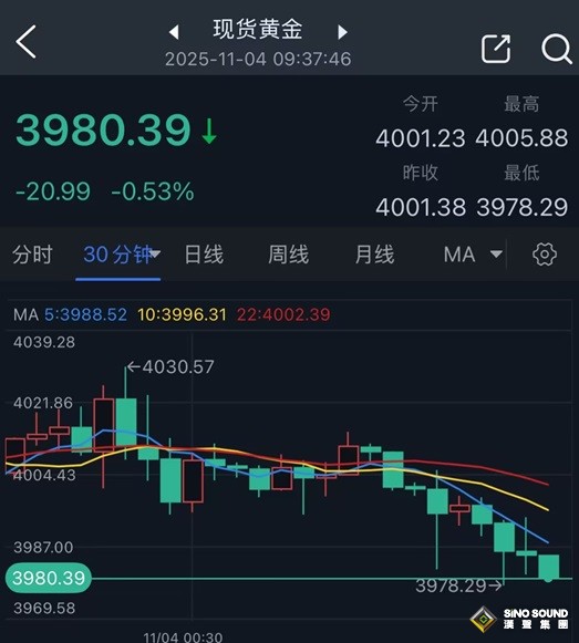 黃金拋售潮突襲！金價重挫逾20美元