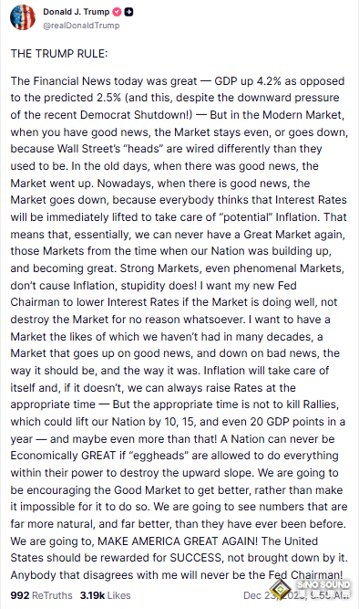 美GDP意外激增4.3%！特朗普歡慶“黃金時代”，專家卻看到了數據注水？